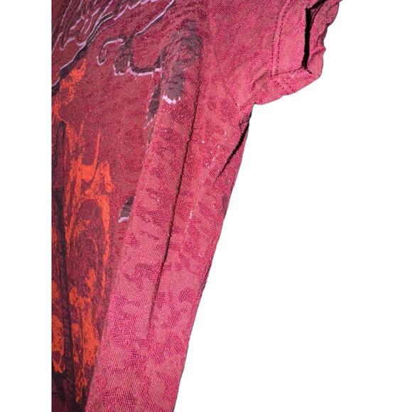 Y2K Tim Mcgraw Top Sz Medium Southern Voice Semi Sheer Country Western Guitar - Picture 5 of 9